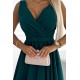 Официална рокля без ръкав в тъмнозелен цвят 478-3 Официална рокля без ръкав в тъмнозелен цвят 478-3