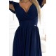 Елегантна рокля в тъмносиньо 425-8