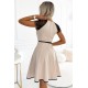 Елегантна бежова рокля 254-3 Елегантна бежова рокля 254-3