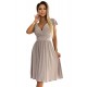 Елегантна рокля в тъмнобежов цвят 425-10 Елегантна рокля в тъмнобежов цвят 425-10