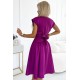 Разкроена миди рокля в лилав цвят 348-8 Разкроена миди рокля в лилав цвят 348-8
