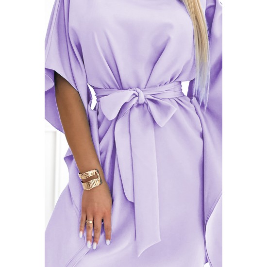 Широка рокля в лилав цвят 287-29 Широка рокля в лилав цвят 287-29