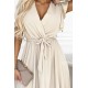 Нежна рокля в бежов цвят 455-1