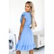 Нежна рокля в син цвят 455-2