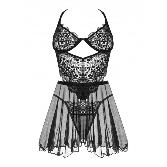 Еротична нощница с прашки Dark Mirage Еротична нощница с прашки Dark Mirage