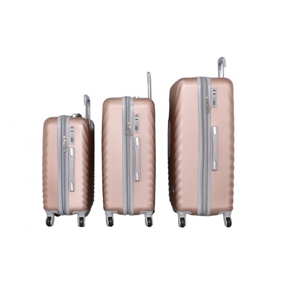 Комплект от 4 куфара ABS - Пепел от рози | Alba.bg Комплект от 4 куфара ABS - Пепел от рози | Alba.bg