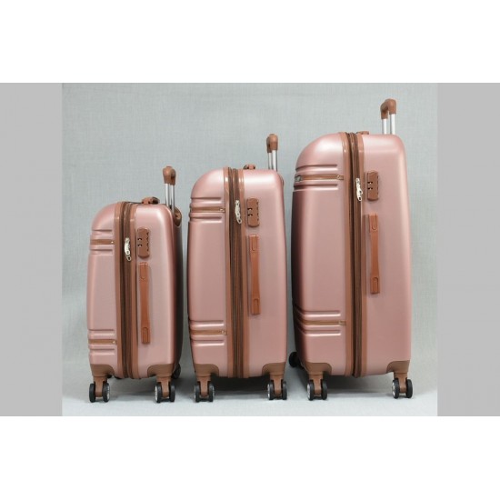 Комплект от 3 куфара. Цвят: розов | Alba.bg Комплект от 3 куфара. Цвят: розов | Alba.bg