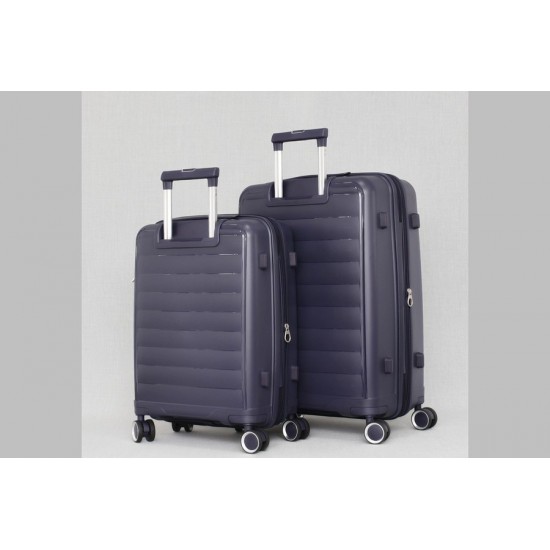 Комплект 2 броя куфари - Полипропилен в тъмносив цвят | Alba.bg Комплект 2 броя куфари - Полипропилен в тъмносив цвят | Alba.bg