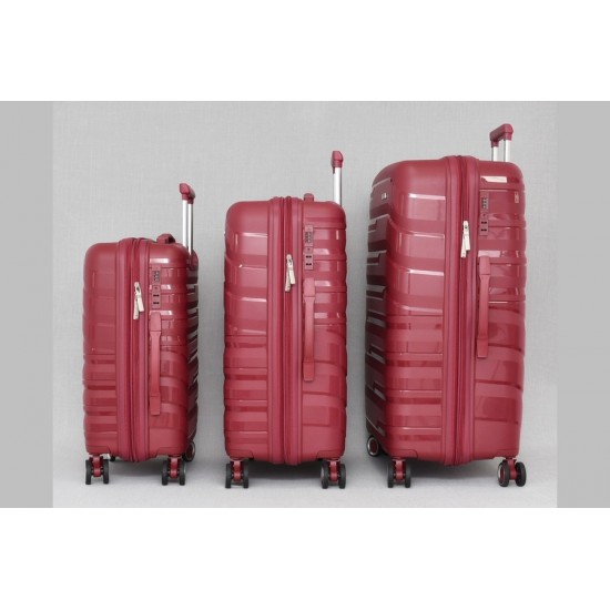 Пътнически куфари 3 броя комплект различни цветове 232P  | Alba.bg