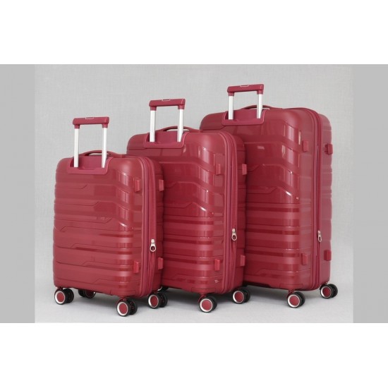 Пътнически куфари 3 броя комплект различни цветове 232P  | Alba.bg