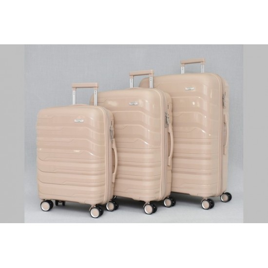 Пътнически куфари 3 броя комплект различни цветове 232P  | Alba.bg