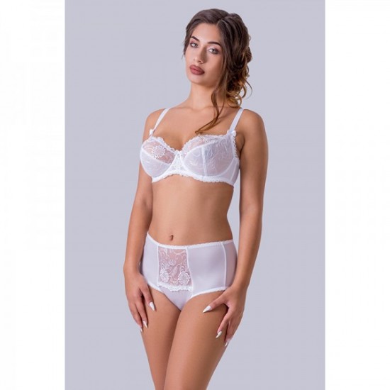 Бял дантелен сутиен с меки чашки SA33 | Alba.bg Бял дантелен сутиен с меки чашки SA33 | Alba.bg