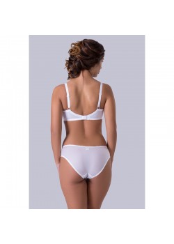 Дантелен сутиен с меки чашки в бял цвят BS442 Дантелен сутиен с меки чашки в бял цвят BS442