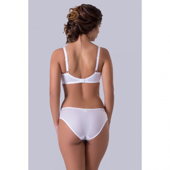 Дантелен сутиен с меки чашки в бял цвят BS442 | Alba.bg Дантелен сутиен с меки чашки в бял цвят BS442 | Alba.bg