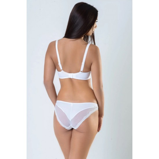 Дантелен Soft сутиен в бял цвят с меки чашки SS003 | Alba.bg Дантелен Soft сутиен в бял цвят с меки чашки SS003 | Alba.bg