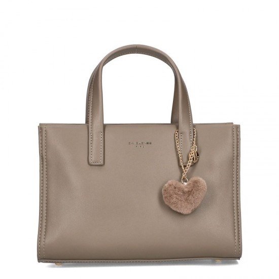 Дамска чантичка David Jones в сив цвят WB003  | Alba.bg