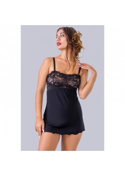 Дамска дантелена нощница в червен цвят КТ37