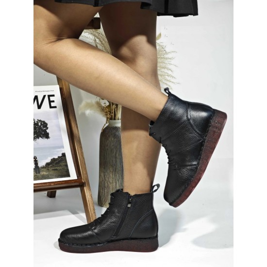 Дамски боти естествена кожа KL88  | Alba.bg