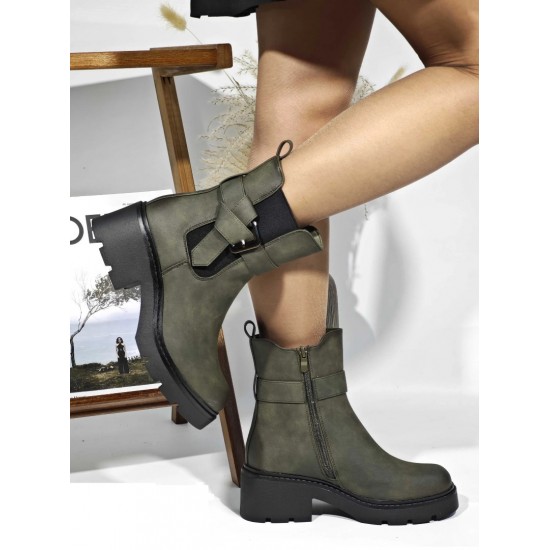 Дамски боти в мастилен цвят GG6  | Alba.bg