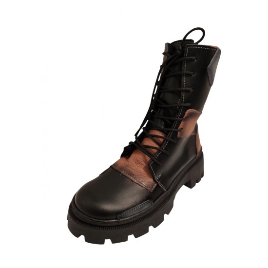 Български дамски кубинки от естествена кожа TG332  | Alba.bg