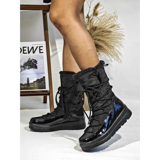 Дамски апрески в черен цвят LK014  | Alba.bg