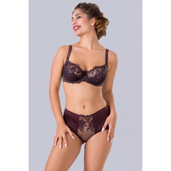 Дантелен Soft сутиен в кафяв цвят с меки чашки SS004 | Alba.bg Дантелен Soft сутиен в кафяв цвят с меки чашки SS004 | Alba.bg