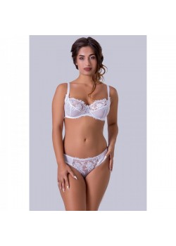 Дантелен сутиен с меки чашки в бял цвят BS442