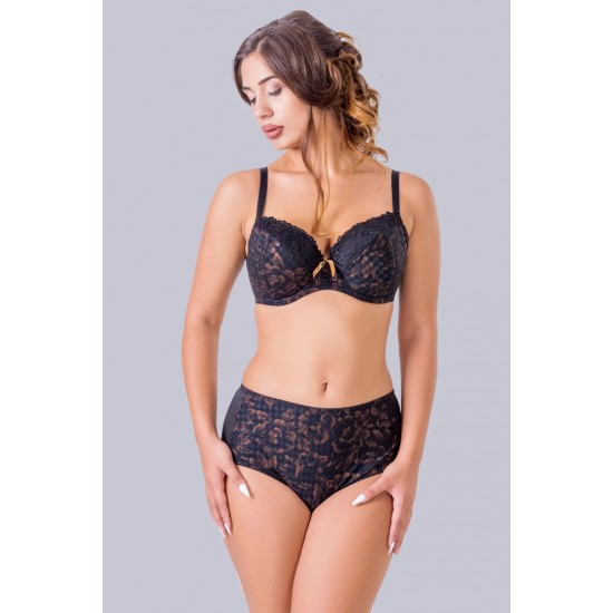 Дантелен сутиен за среден и голям бюст в черно/кафяво TB001 | Alba.bg Дантелен сутиен за среден и голям бюст в черно/кафяво TB001 | Alba.bg