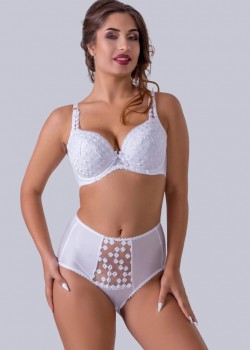 Елегантен сутиен в бял цвят за среден и голям бюст JB003