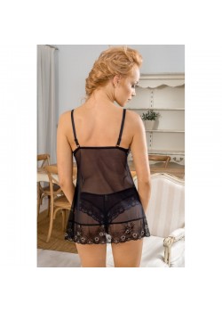 Еротична дантелена нощница в черно LT933 Еротична дантелена нощница в черно LT933