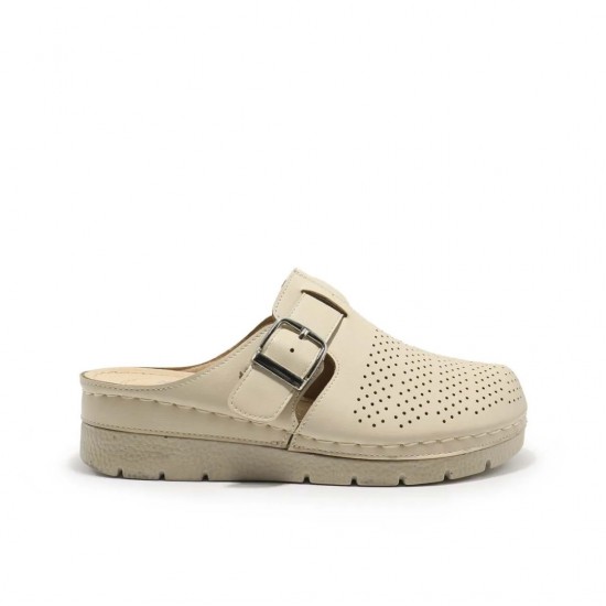 Затворени дамски чехли в бежов цвят BC002 | Alba.bg Затворени дамски чехли в бежов цвят BC002 | Alba.bg