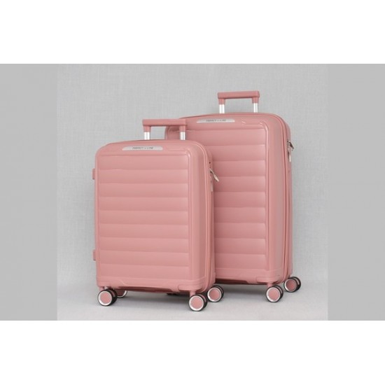 Комплект 2 броя куфари - Полипропилен в розов цвят | Alba.bg Комплект 2 броя куфари - Полипропилен в розов цвят | Alba.bg