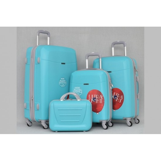 Комплект 3 куфара и чанта за ръчен багаж син цвят LP224 | Alba.bg Комплект 3 куфара и чанта за ръчен багаж син цвят LP224 | Alba.bg