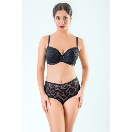 Луксозен дантелен сутиен в черен цвят AA232 | Alba.bg Луксозен дантелен сутиен в черен цвят AA232 | Alba.bg