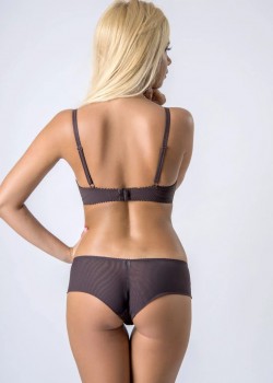 Дантелен Push Up сутиен в цвят тъмен шоколад SP008 Дантелен Push Up сутиен в цвят тъмен шоколад SP008