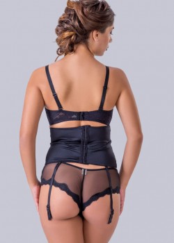 Елегантен повдигащ сутиен в черен цвят с дантела SP002 Елегантен повдигащ сутиен в черен цвят с дантела SP002