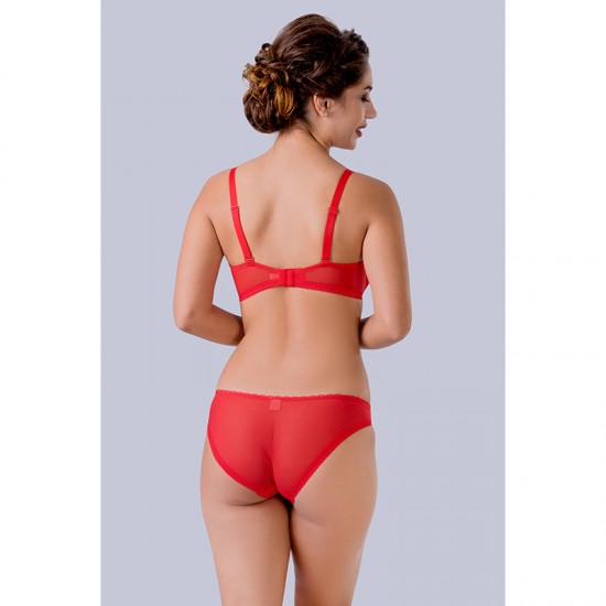 Push up дантелен сутиен в червен цвят AZ66 | Alba.bg Push up дантелен сутиен в червен цвят AZ66 | Alba.bg