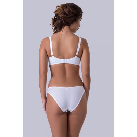 Сутиен в бял и розов цвят Soft с дантела AS772  | Alba.bg