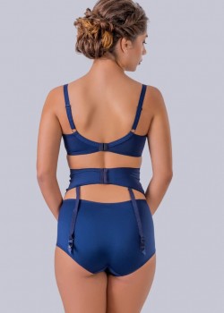 Дантелен сутиен за среден и голям бюст с в син и оранжев цвят SB002 Дантелен сутиен за среден и голям бюст с в син и оранжев цвят SB002