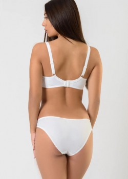 Дантелен сутиен за среден и голям бюст цвят бяло/сиво PB001 Дантелен сутиен за среден и голям бюст цвят бяло/сиво PB001