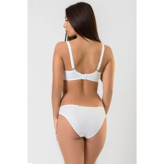 Дантелен сутиен за среден и голям бюст цвят бяло/сиво PB001 | Alba.bg Дантелен сутиен за среден и голям бюст цвят бяло/сиво PB001 | Alba.bg