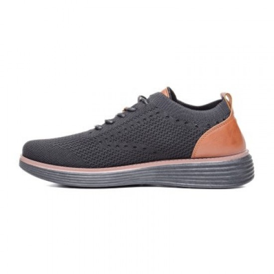 Мъжки спортни обувки в черен и кафяв цвят T709  | Alba.bg