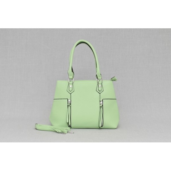 Дамска чанта от еко кожа с две отделения - различни цветове  | Alba.bg