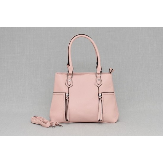 Дамска чанта от еко кожа с две отделения - различни цветове  | Alba.bg