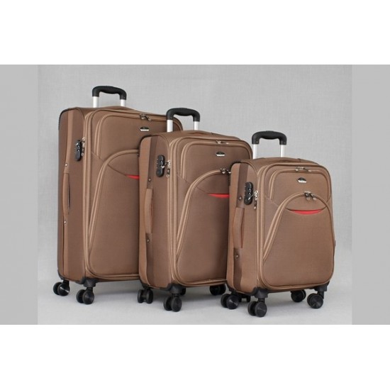 Комплект 3 куфара в различни цветове 33012  | Alba.bg