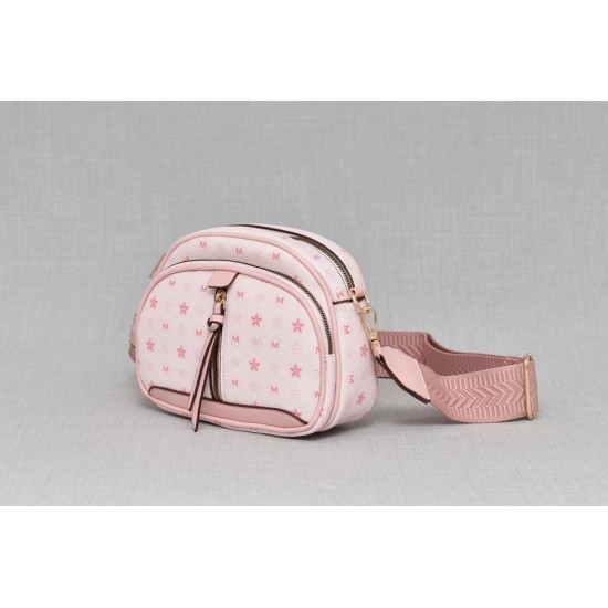 Мини чантичка от еко кожа в розов цвят  | Alba.bg