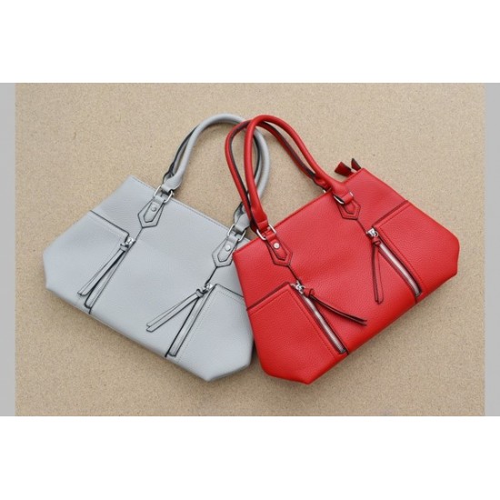 Дамска чанта от еко кожа с две отделения - различни цветове  | Alba.bg