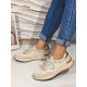 Дамски маратонки в бежов цвят L-12  | Alba.bg