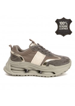 Дамски маратонки от естествена кожа GL724