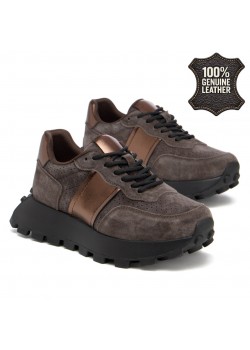 Дамски маратонки от естествена кожа GL300